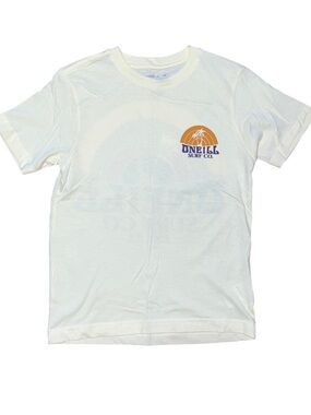 O’Neill Surf Yellow Orange Rainbow Palm Short Sleeve Tee Shirt Boys NWT Small